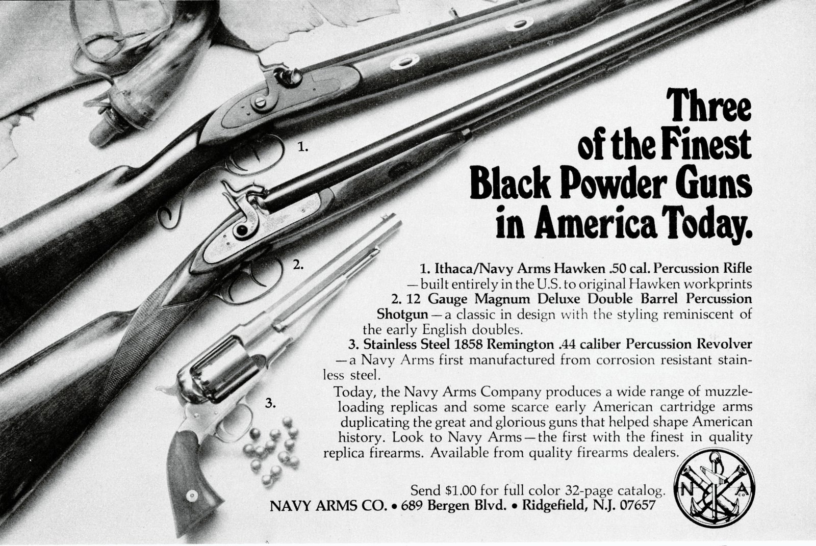 Ithaca Hawken ad, Feb 1977 Buckskin Report